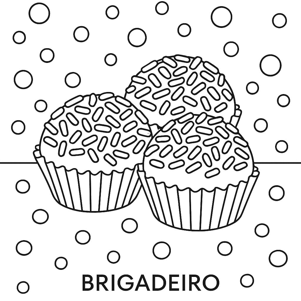 Deliciosos Brigadeiros para Colorir