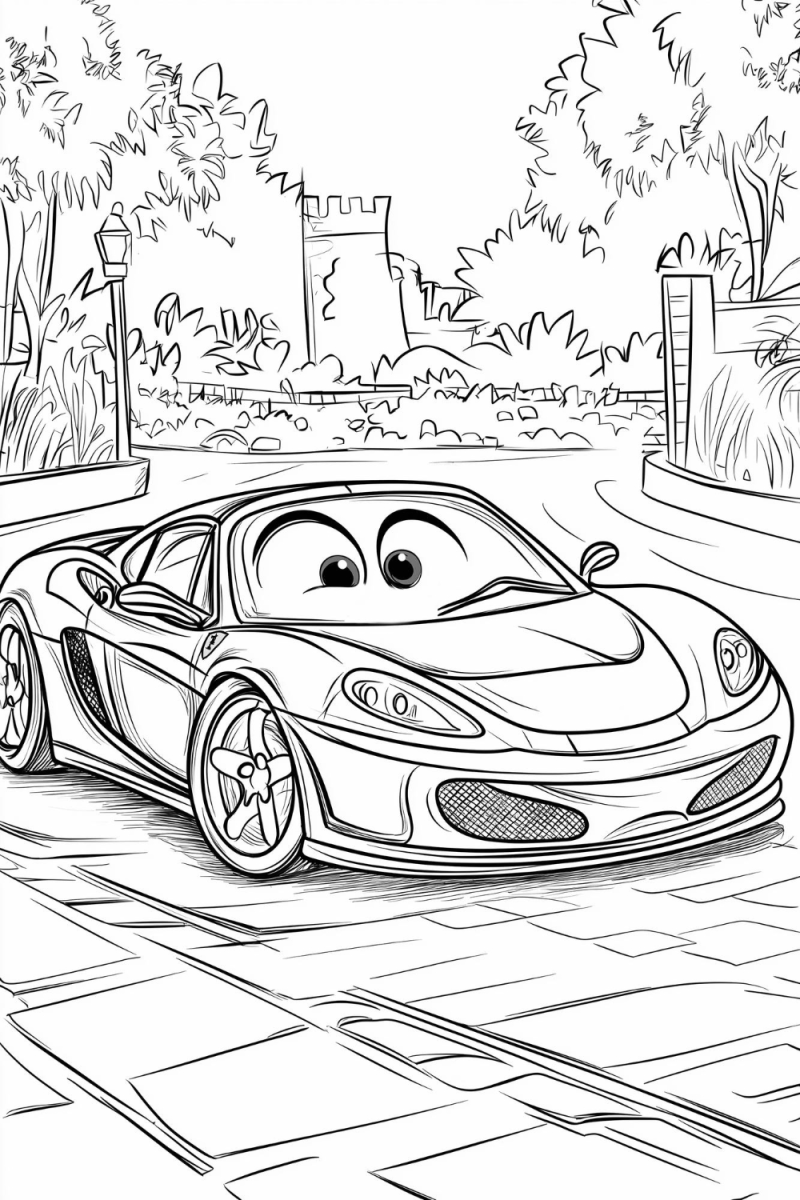 Desenho Animado de Velocidade