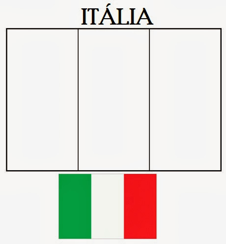 Desenho da Bandeira Italiana