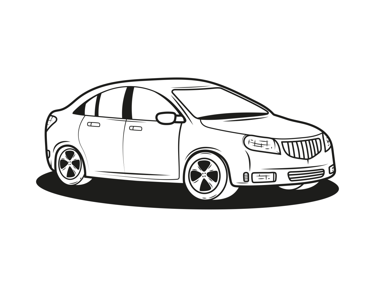 Desenho de Carro para Colorir
