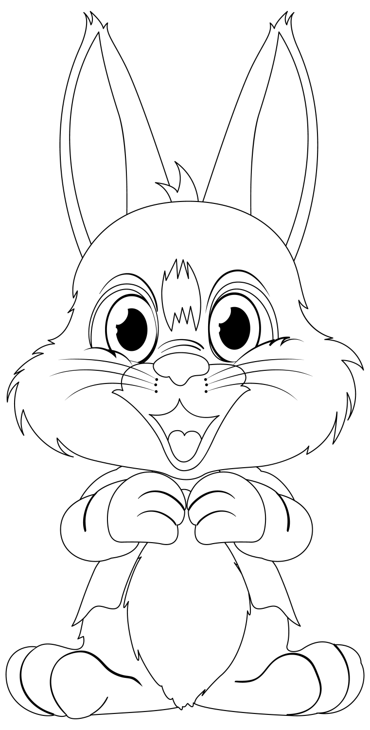 Desenho Encantador de Coelho Fofo