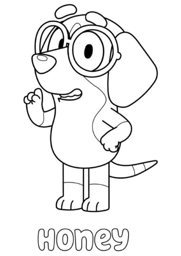 Divertido Desenho de Honey para Colorir