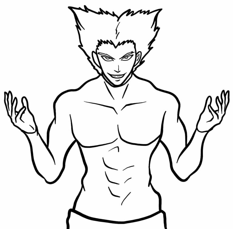 Desenho Inspirado em Personagem de Anime Poderoso