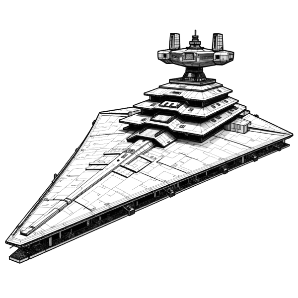 Destróier Estelar Imperial para colorir