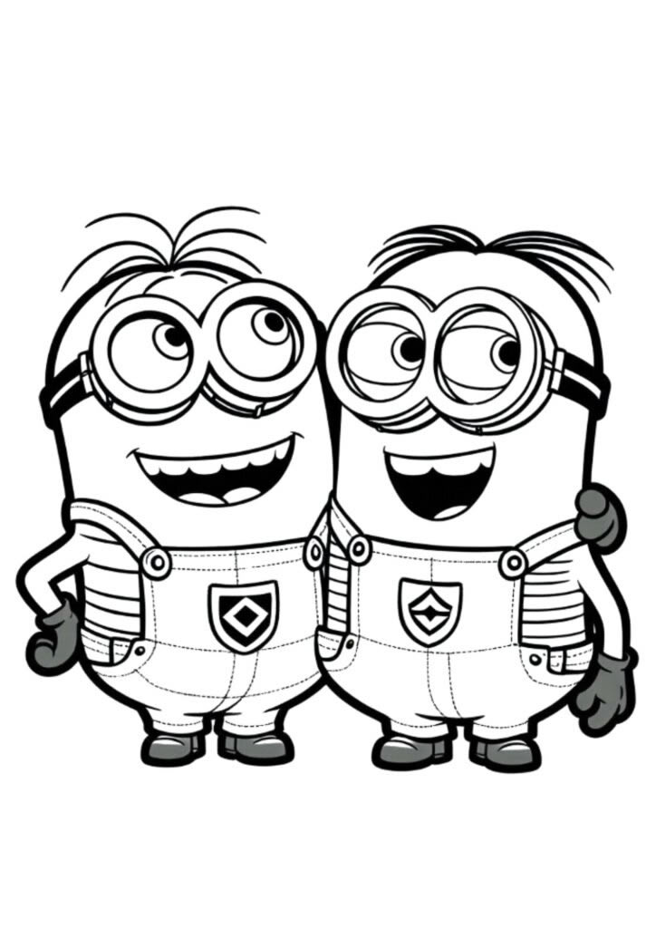 Diversão com Minions para Colorir