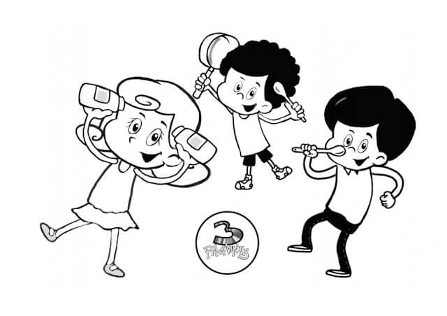 Diversão com o Trio 3 Palavrinhas