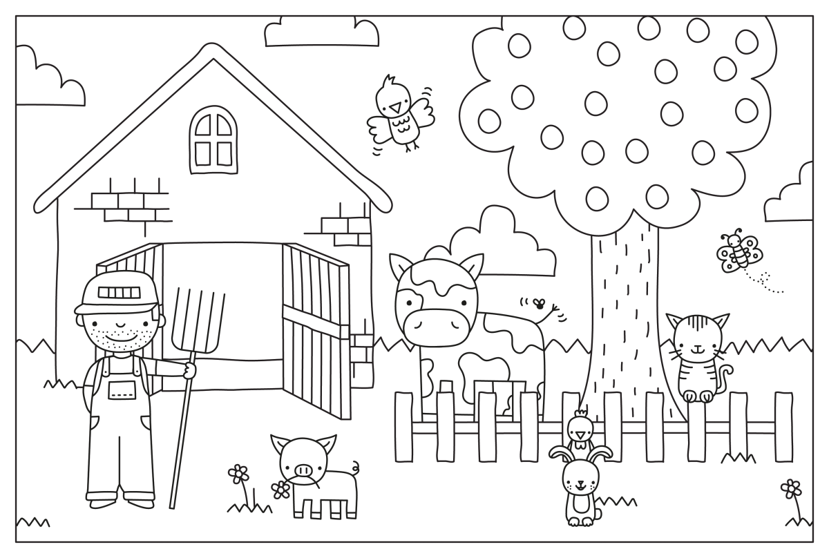 Diversão na Fazenda: Hora de Colorir!