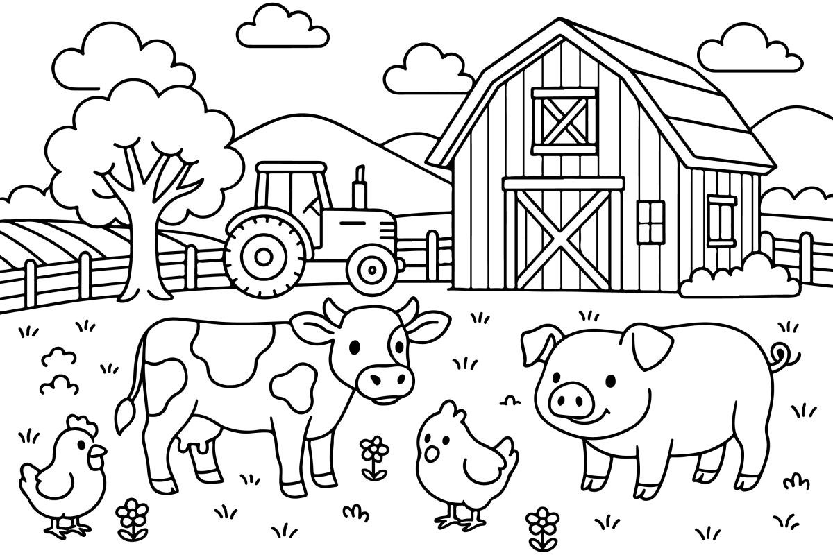 Diversão na Fazendinha: Hora de Colorir!