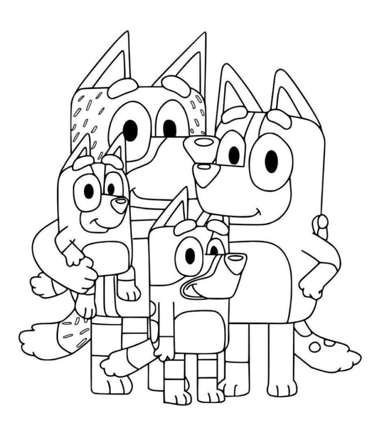 Divertida Aventura com Bluey e Família