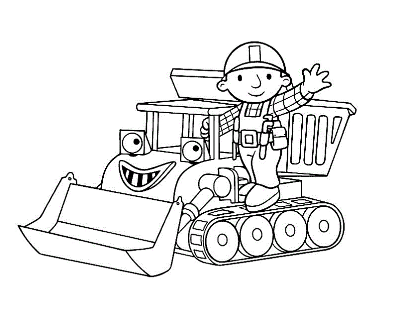 Divirta-se Colorindo Bob e Seu Trator Alegres