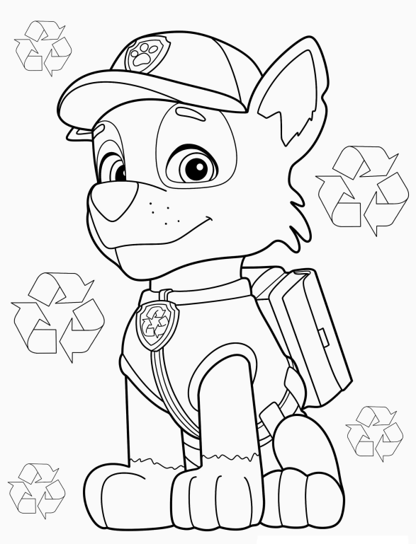 Divirta-se Colorindo Everest da Patrulha Canina
