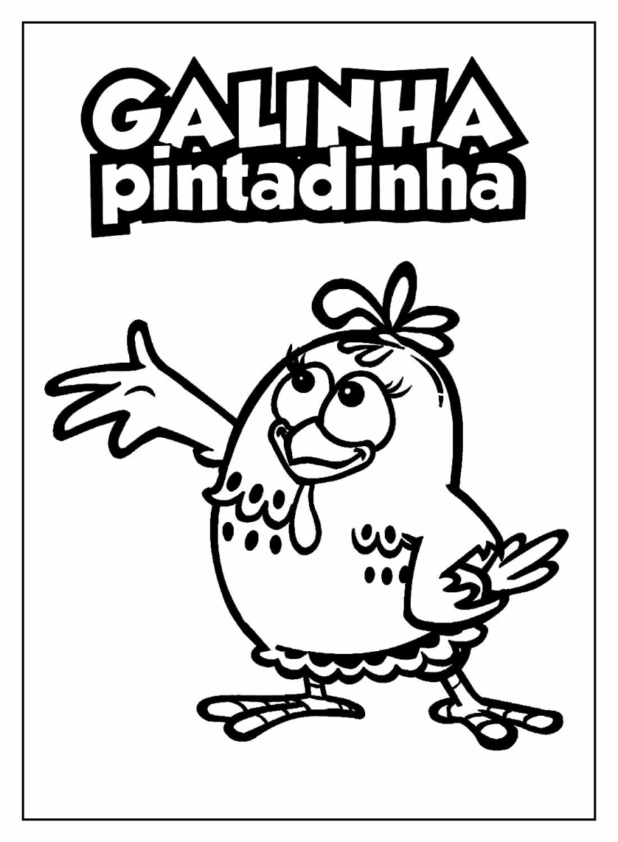Divirta-se Colorindo a Galinha Pintadinha