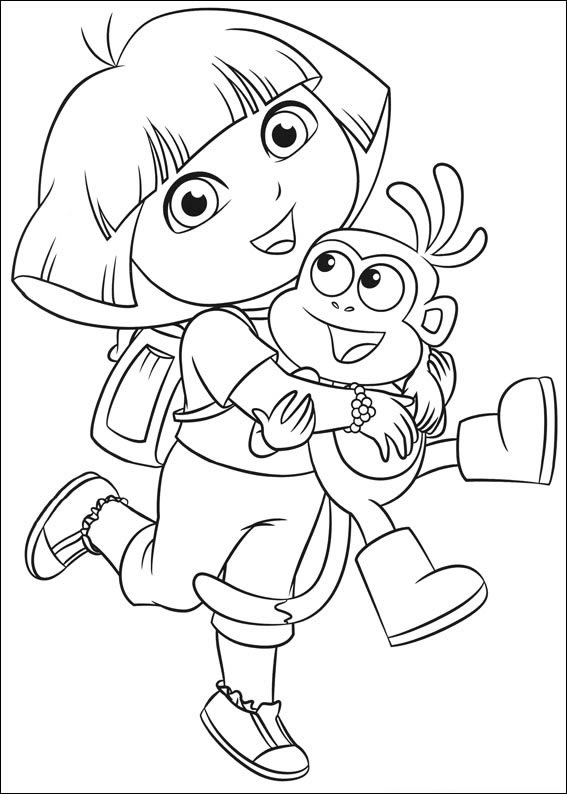 Dora e Botas: Uma Aventura para Colorir