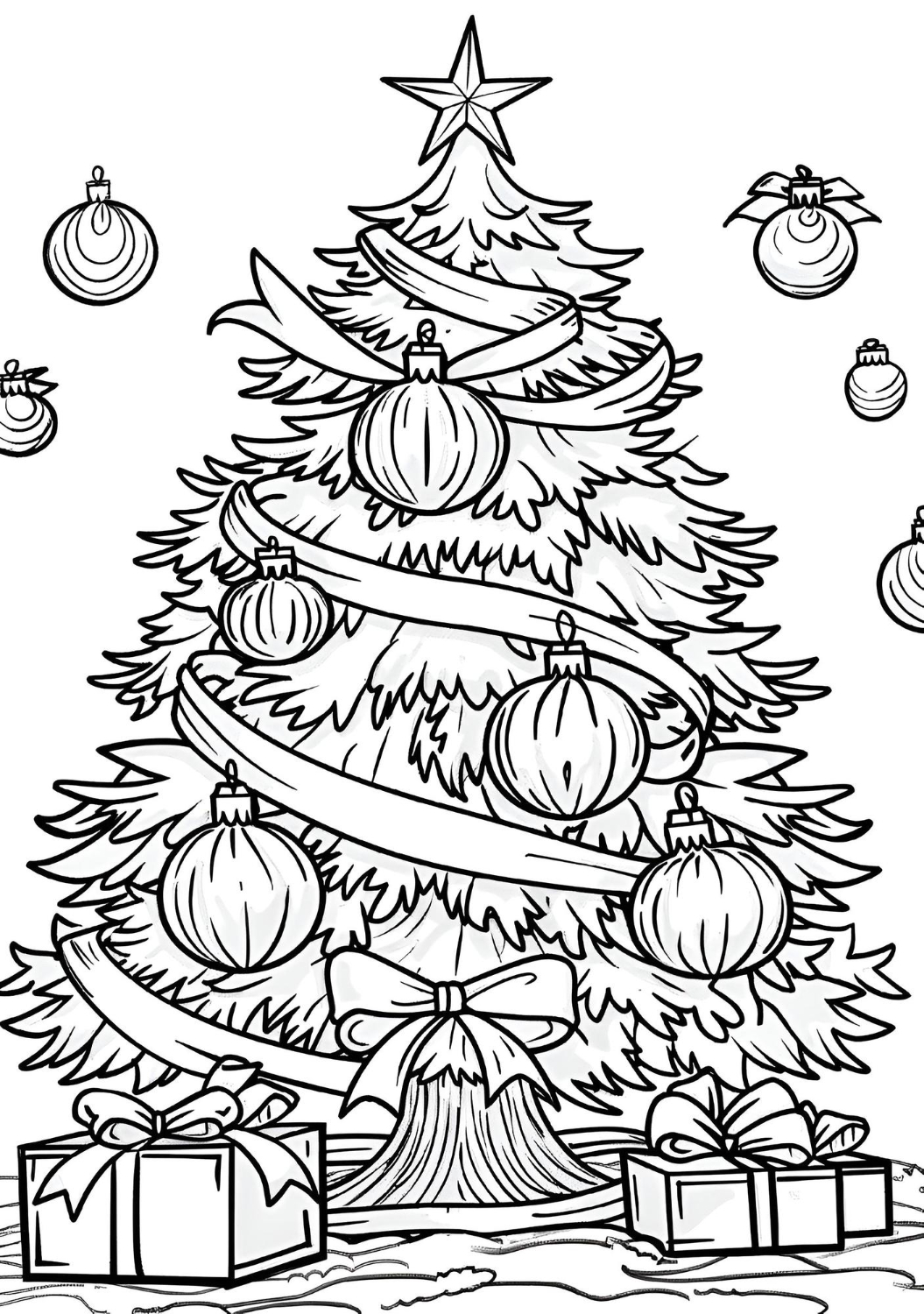 Encantador Natal em Preto e Branco