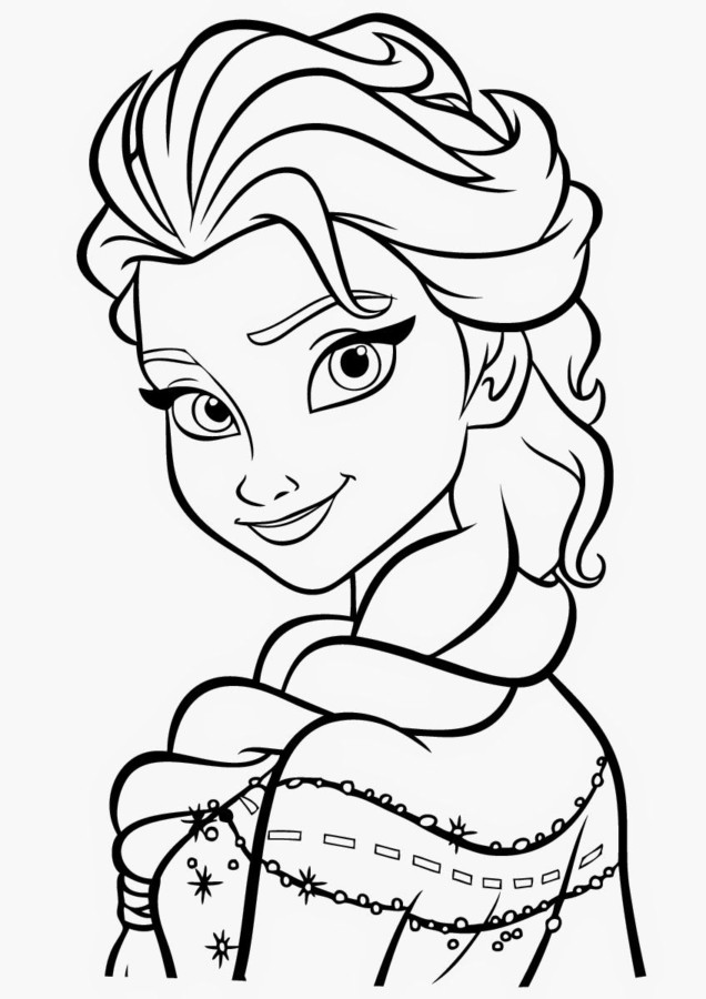 Encantadora Princesa do Gelo para Colorir
