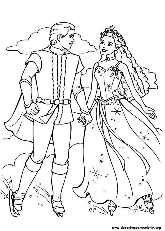 Encantamento de Barbie e Ken em Cena Mágica