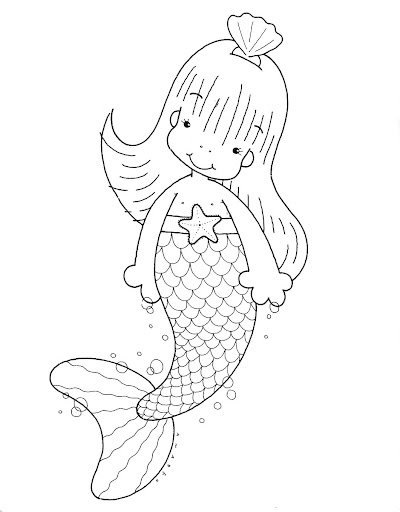 Encanto da Iara: Uma Sereia para Colorir