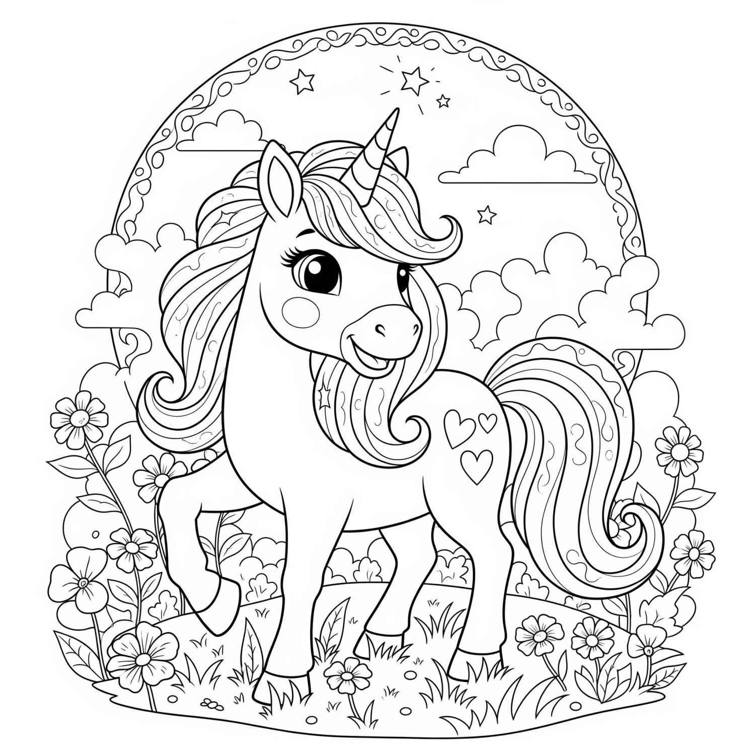 Encare o Desafio de Colorir o Unicórnio Encantado