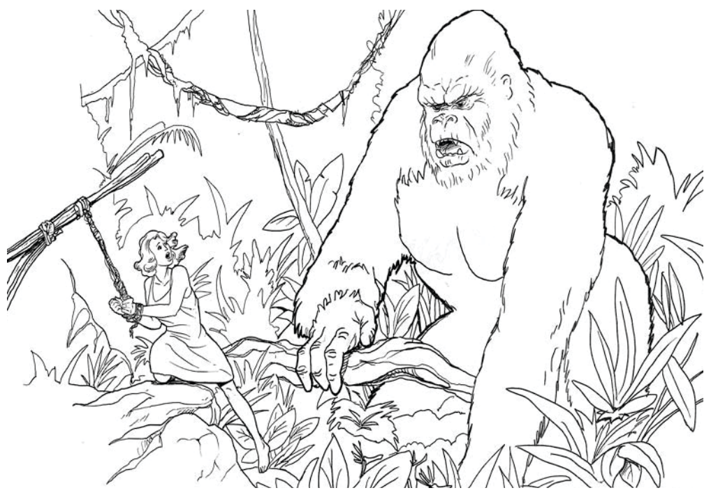 Encontro Épico na Selva com King Kong