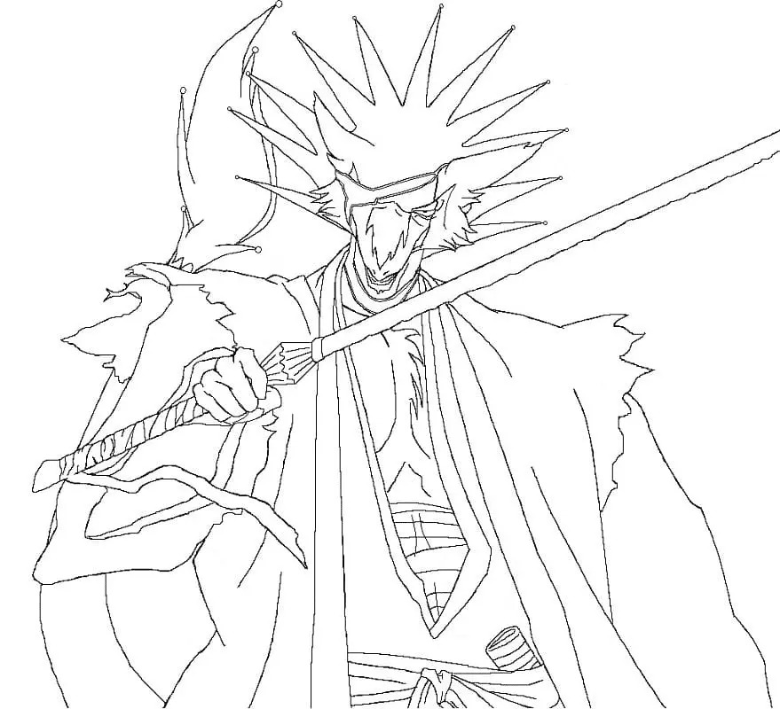 Energia e Espada: Retrato de Kenpachi Zaraki