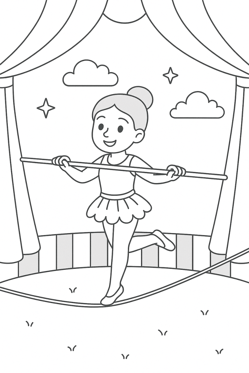 Equilibrista Infantil no Circo