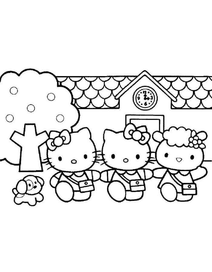 Dia na Escola com Hello Kitty e Amigos