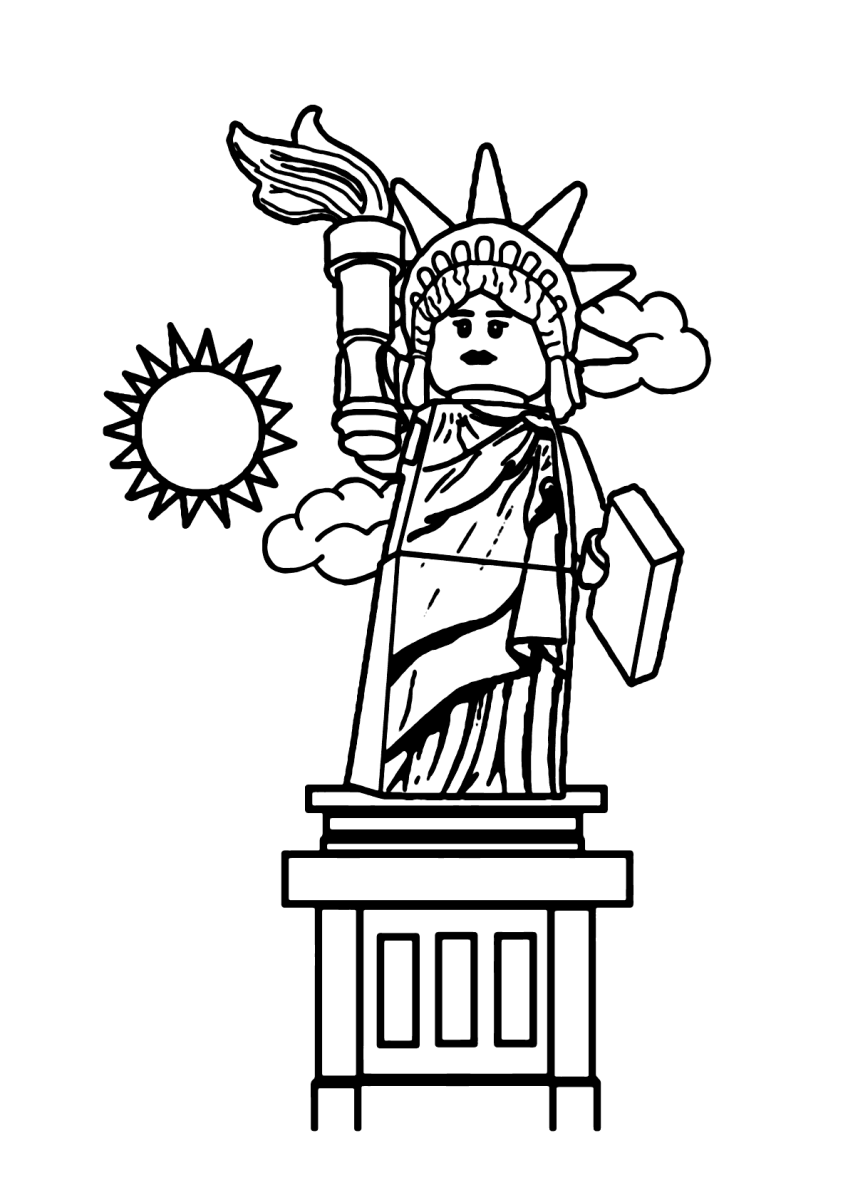 Estátua da Liberdade em Forma de LEGO