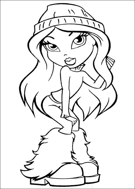 Estilo Bratz: Pronto para Colorir