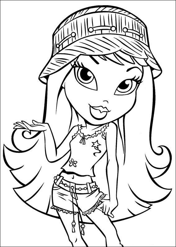 Estilo Bratz para Colorir