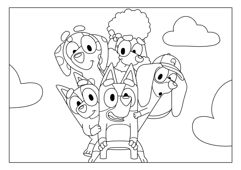 Explorando Aventuras com Bluey e Amigos