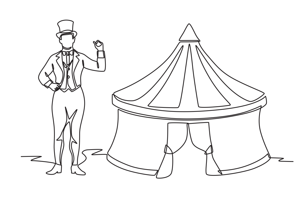 Explorando o Circo em um Estilo Minimalista