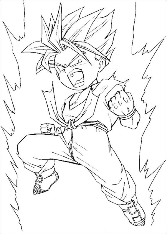 Explosão de Poder de Goten em DBZ