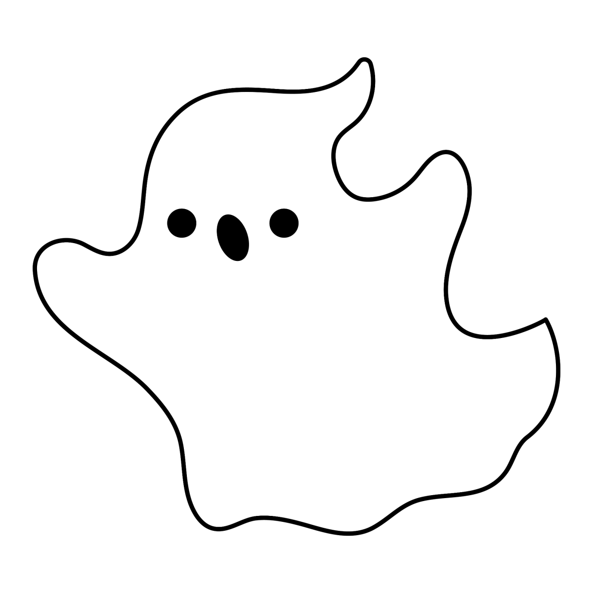 Fantasma simples para pintar