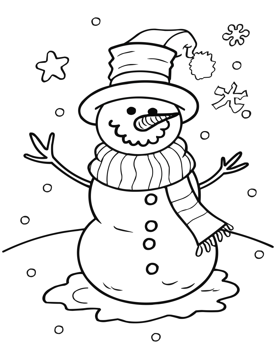 Feliz Boneco de Neve Inverno Mágico