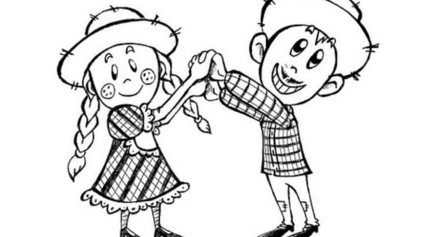 Festa Junina com Dois Caipiras Divertidos