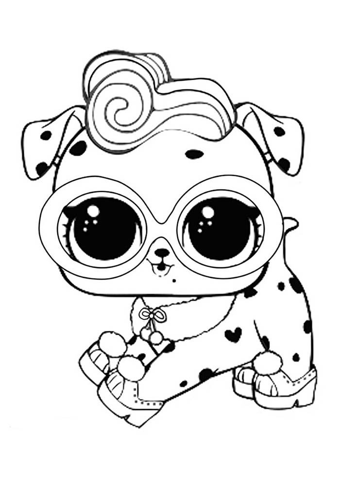 Encantador Filhote LOL Surprise Pronto para Colorir