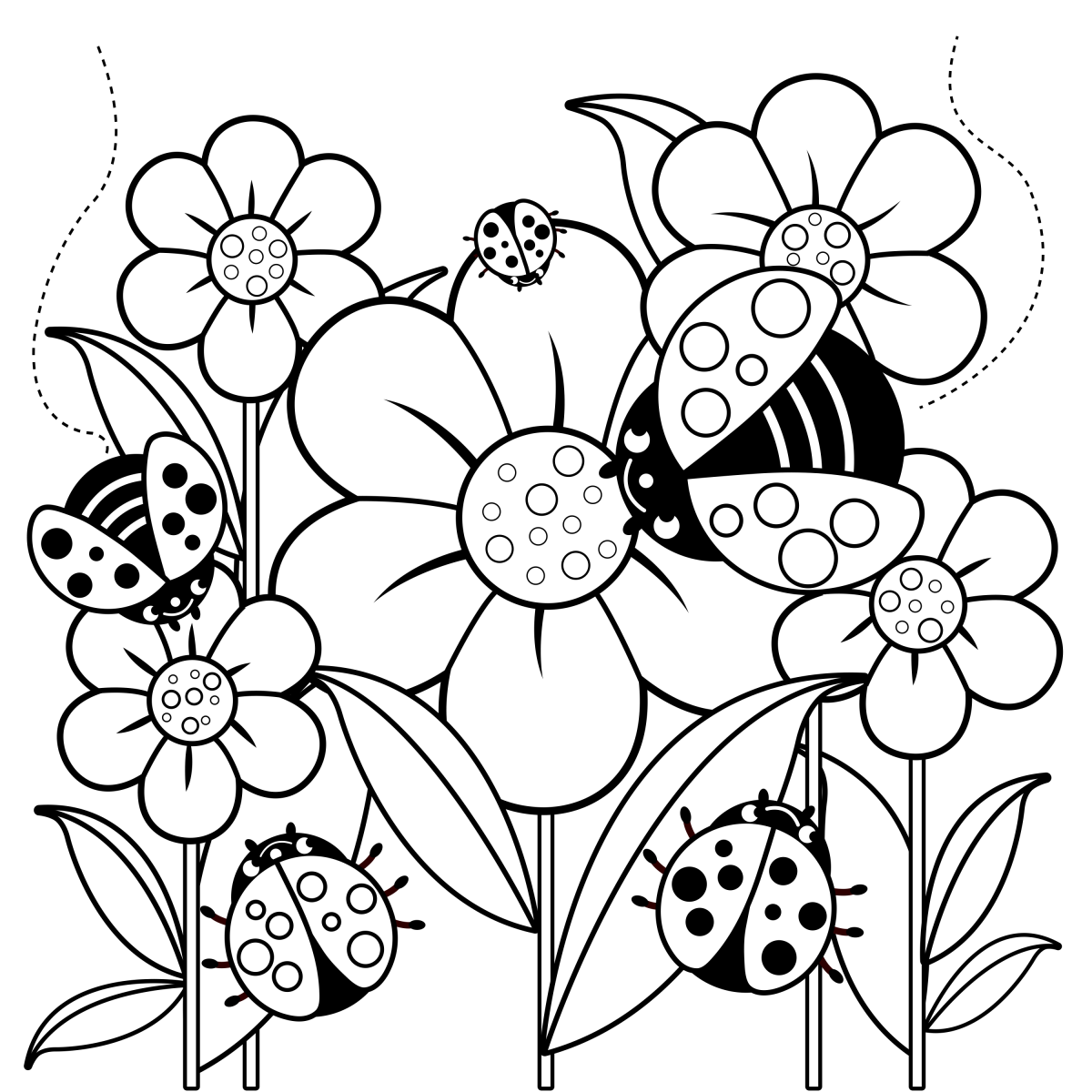 Flores e Joaninhas Encantadas