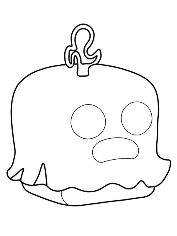 Fruta Fantasma de Blox Fruits para colorir