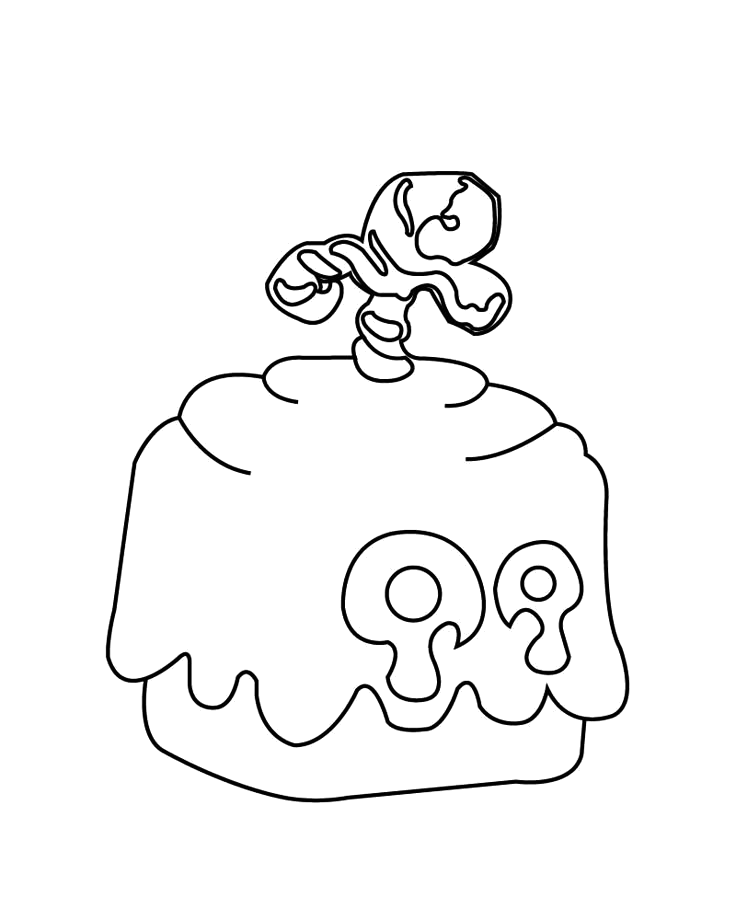 Fruta Veneno pingando de Blox Fruits para colorir