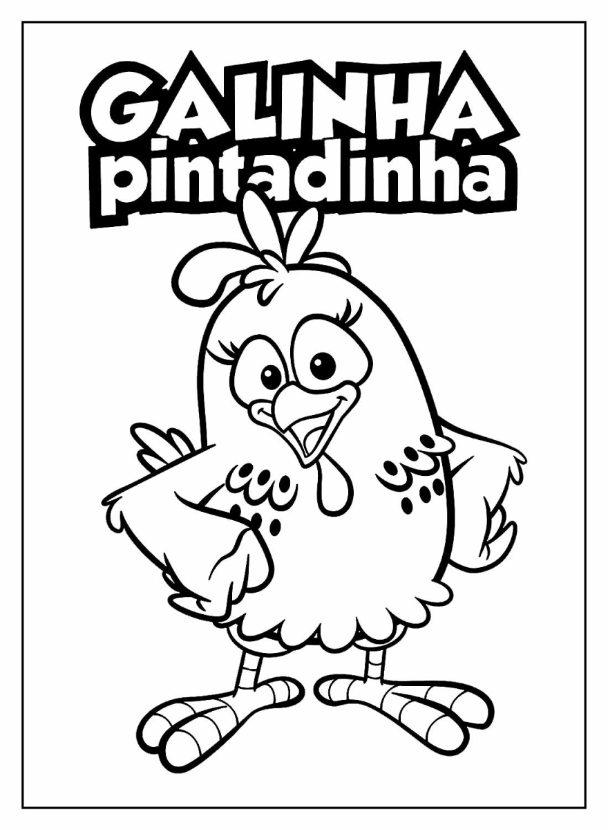 A Galinha Pintadinha Aguardando Cores