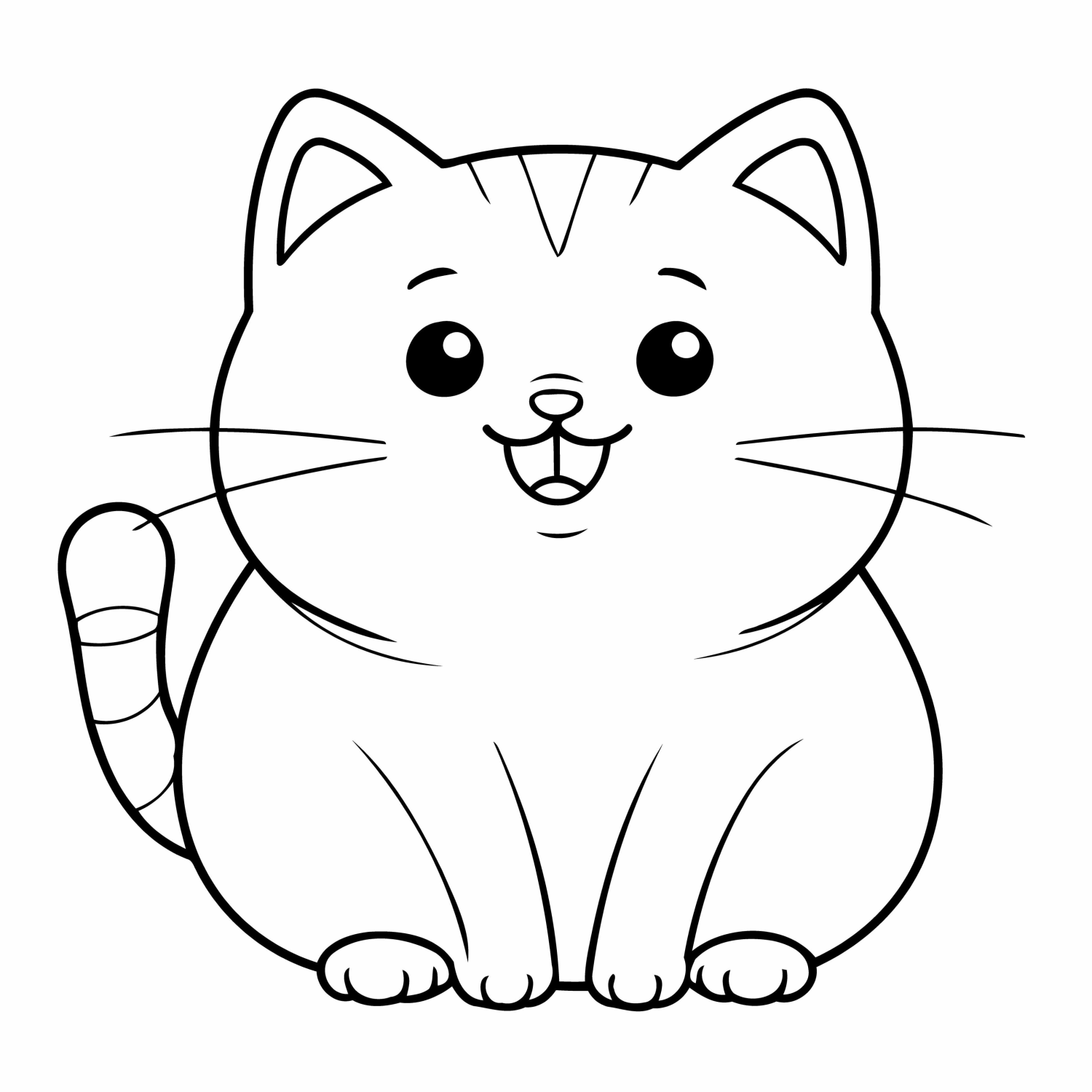 Gatinho Fofo para Colorir