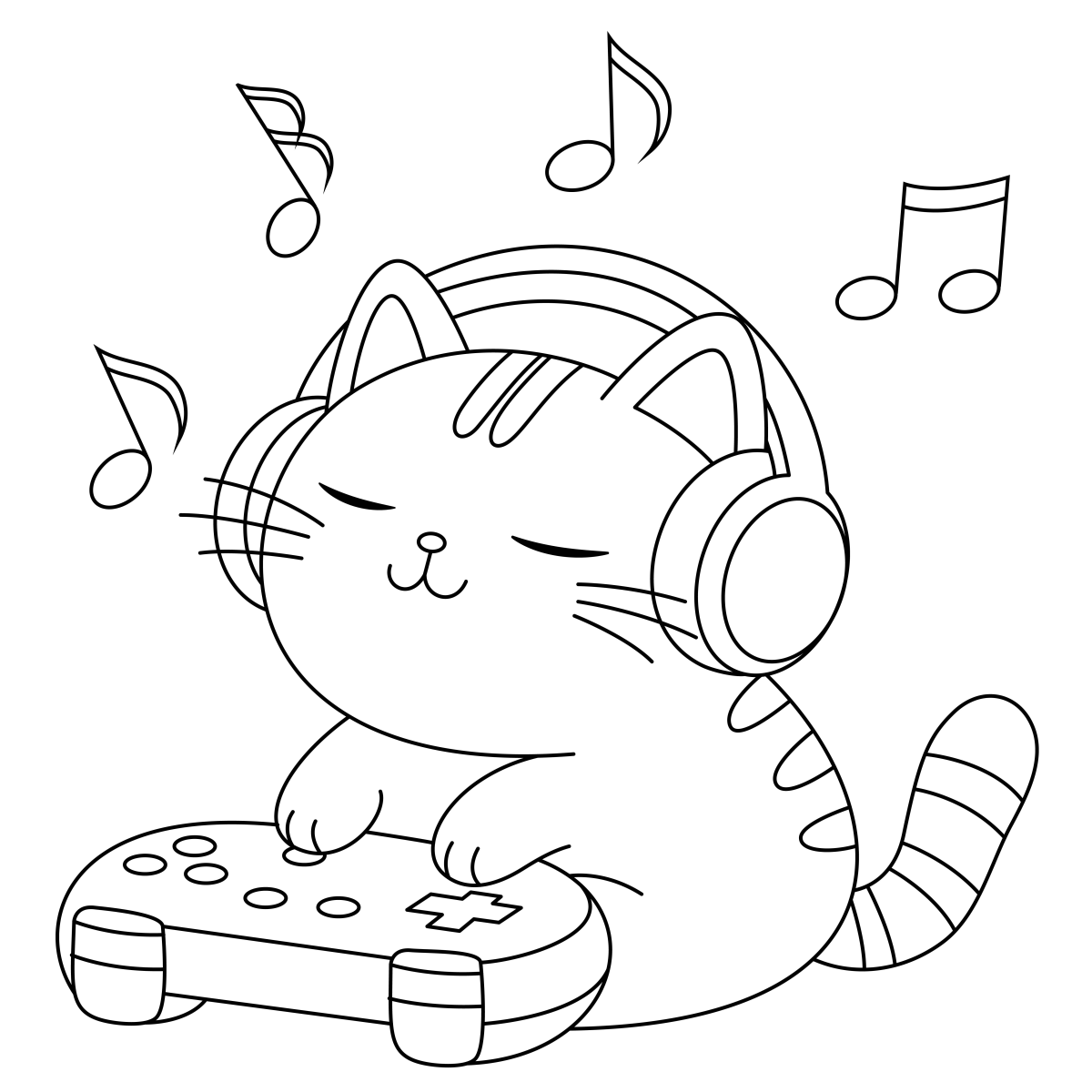 Gatinho Gamer em Ação