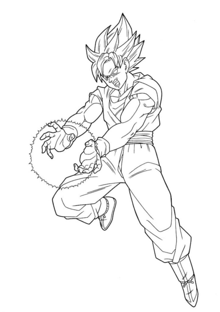 Goku Super Saiyajin em Ação