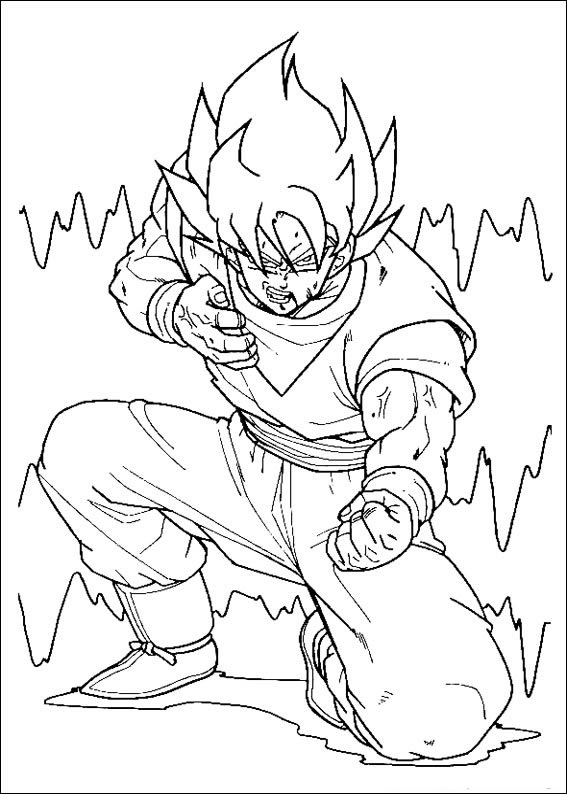 Goku Super Sayajin em Ação