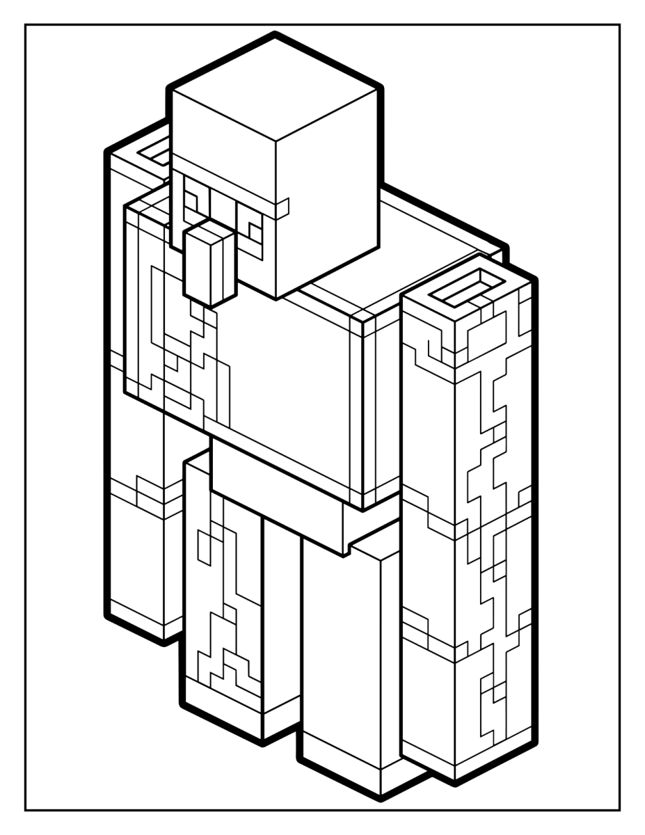 Golem de Ferro para colorir