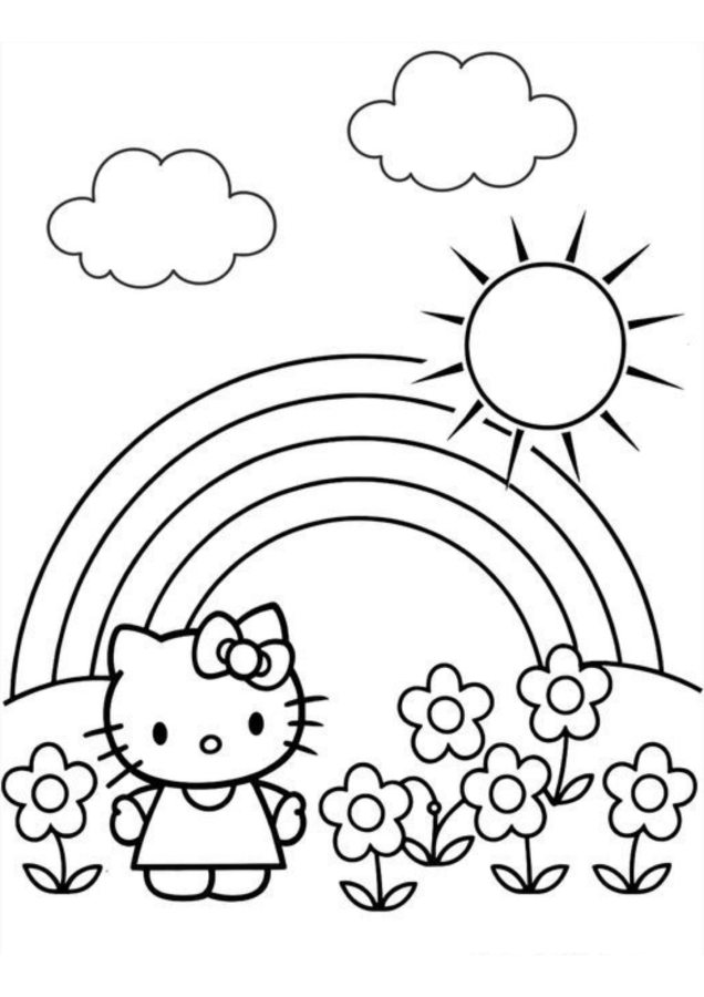 Hello Kitty em um Jardim Encantado