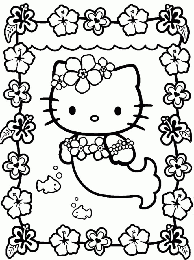 Hello Kitty Sereia em um Reino de Flores