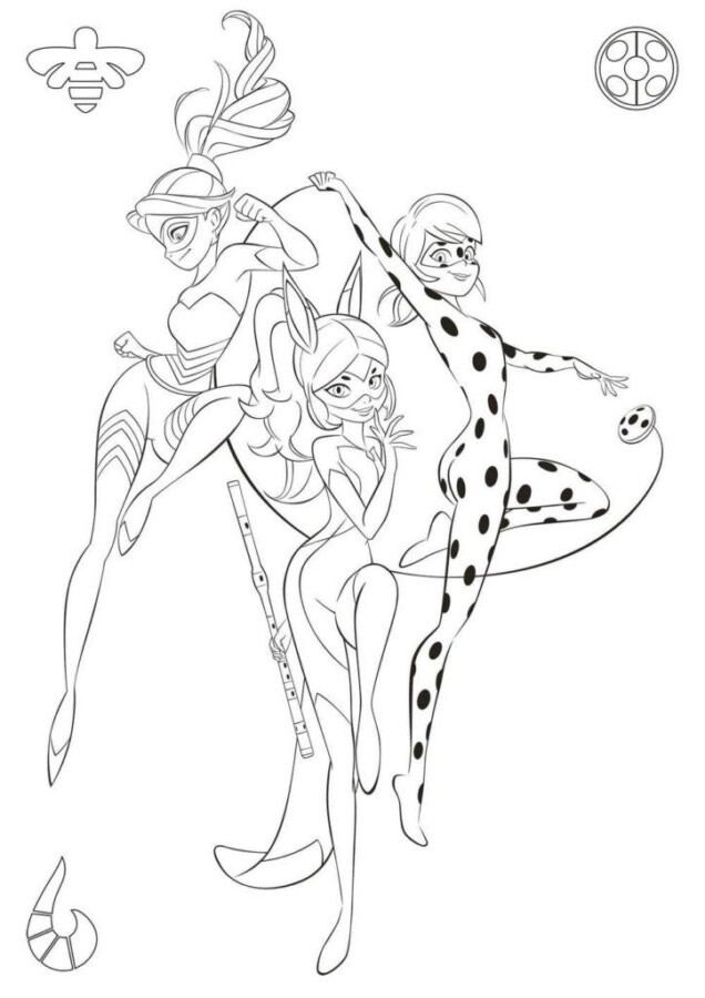 Heróis de Paris Prontos para Colorir