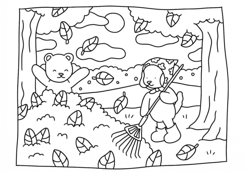 Hora de Colorir com Amigos na Floresta