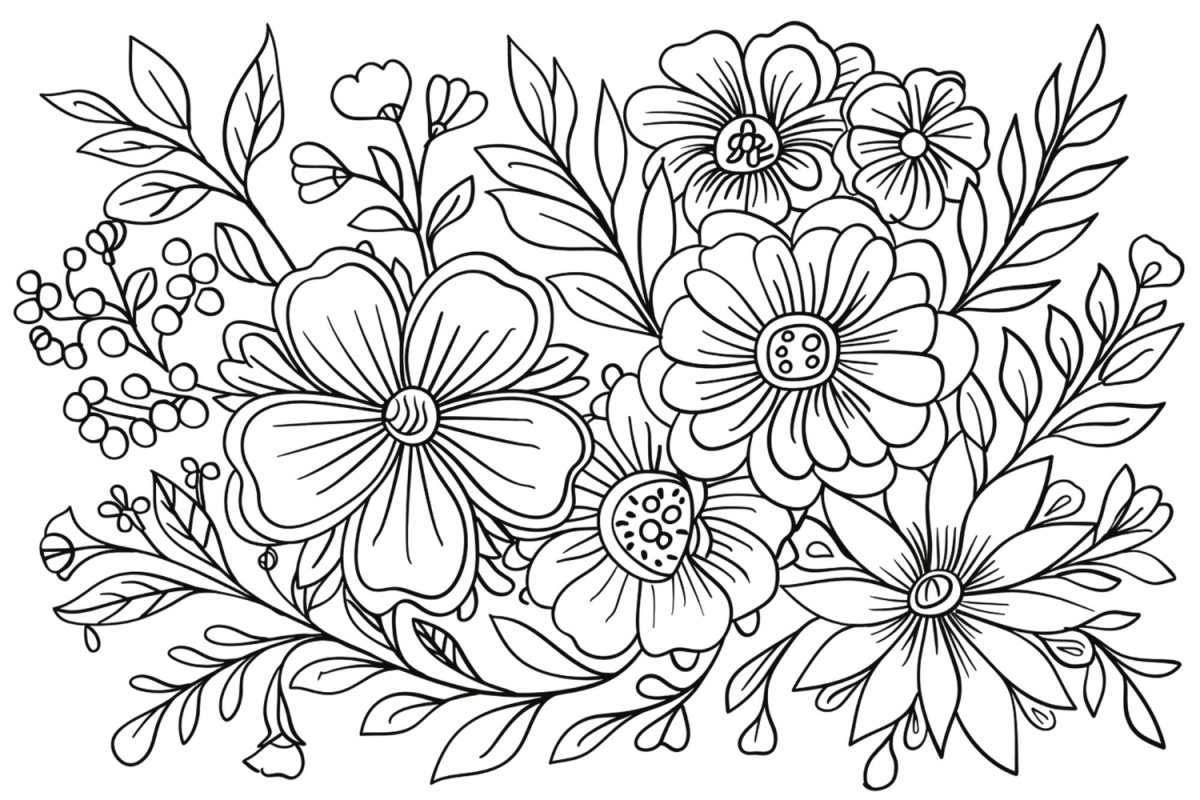 Jardim Encantado para Colorir
